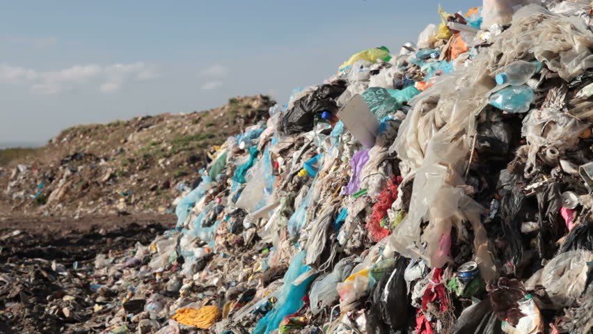 Landfill garbage