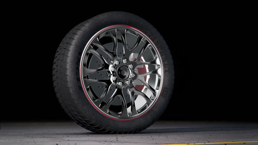 extreme tire Burnout on asphalt, lots of smoke & heat :) seamless loop, rendered with extreme level of details for fullHD