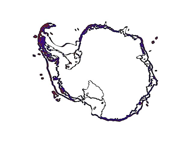 antarctic continent - draw animation