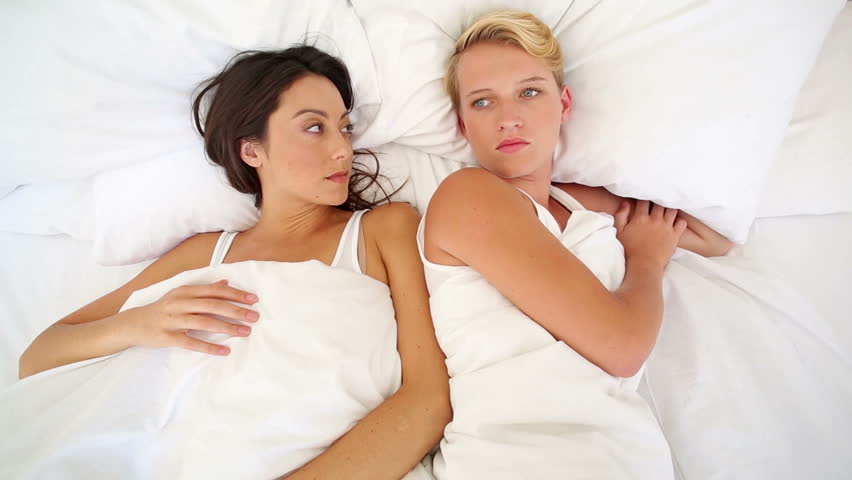 Lesbian Couple Taking A Selfie At Home In The Living Room Stock Footage