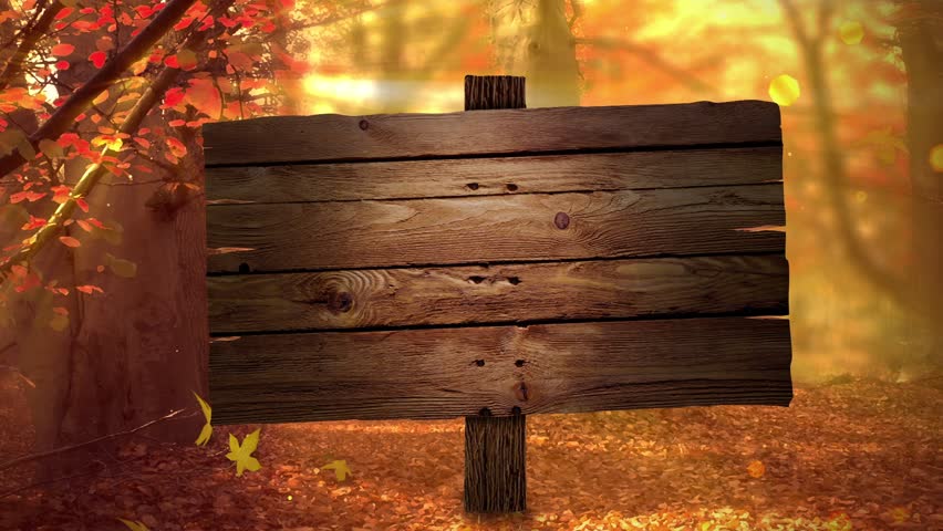 A Blank Wooden Christmas Sign. Stock Footage Video 3111880 