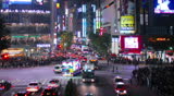 TOKYO - NOVEMBER 07th: Zoom and tilted time-lapse shot of Shibuya's main road crossing in Tokyo on November 7th, 2010. Shibuya is one of the busiest shopping streets in Tokyo.