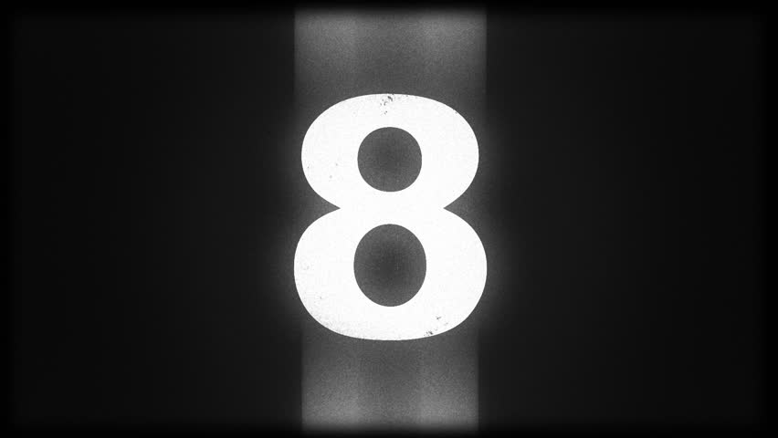 Old film countdown leader