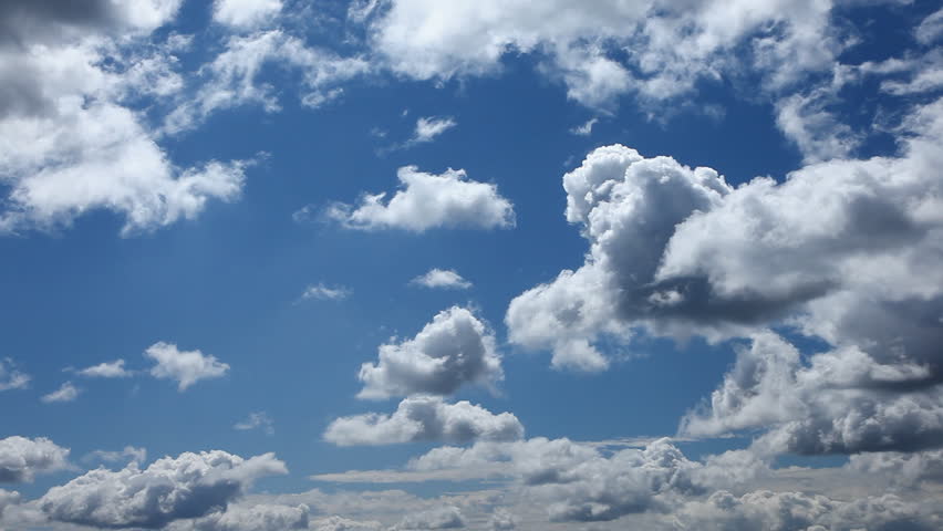 Clouds moving slow - timelapse