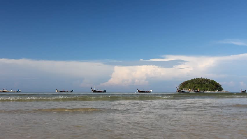Boats in sea