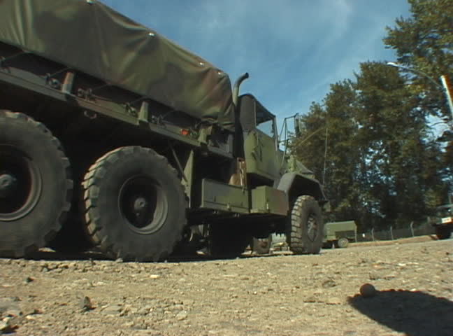 Oregon National Guard Driving Truck