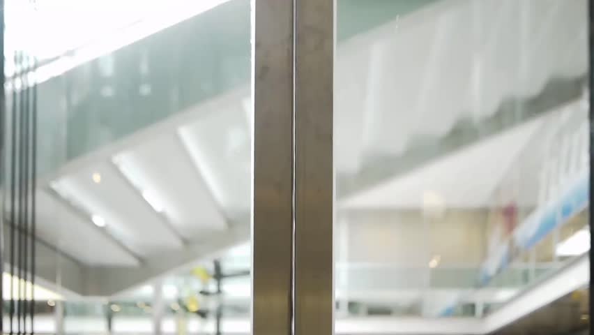 Lift is arriving and doors open automatically