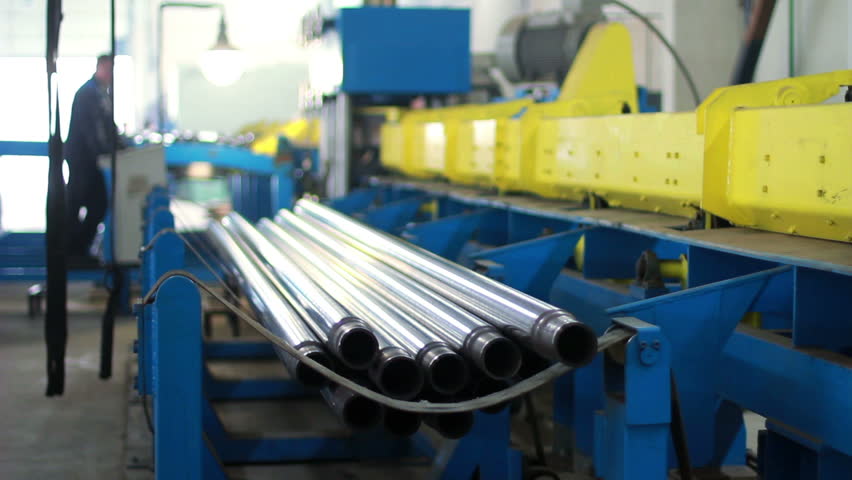 Manufacturing Of Metal Tubes/Steel Pipes Manufacturing Line At Plant ...