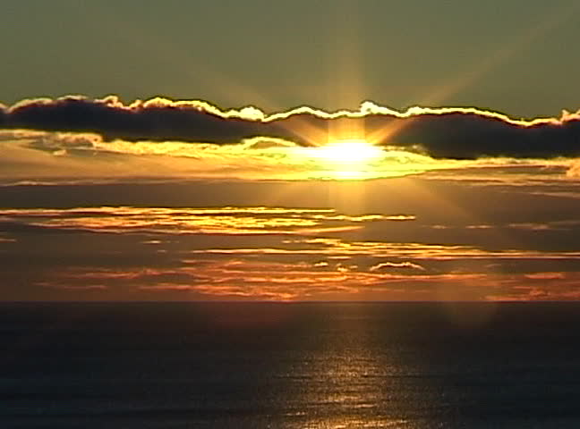Sunset by the the Mediterranean
