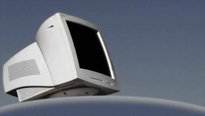 Monitor explodes as it is shot with 3 shotguns. Captured at 60p frames per second and played at 24 frames per second after some mild After Effects clean-up (1080/24p)