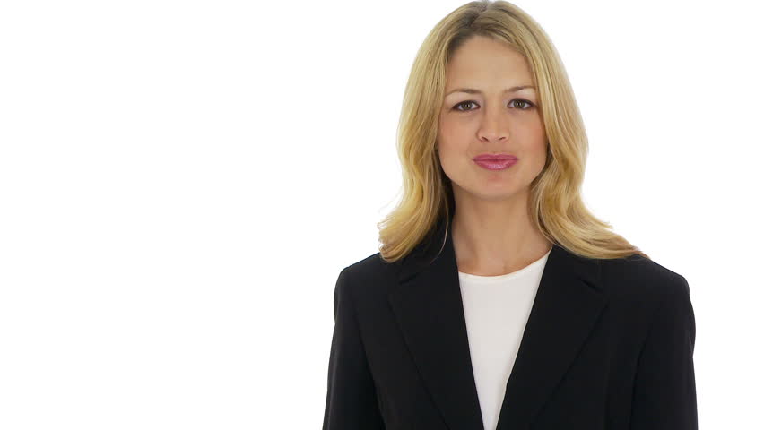 Businesswoman giving thumbs up to camera
