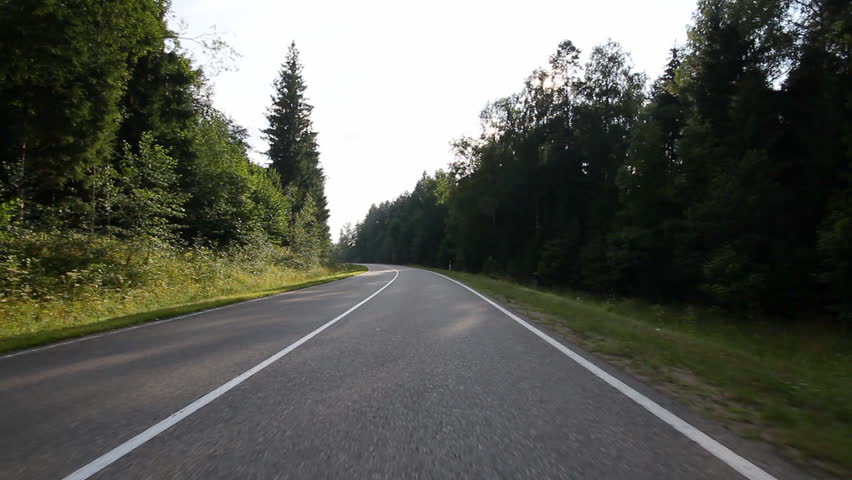 Driving on country road 