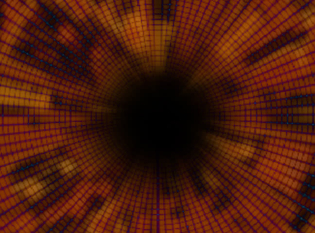 Terracotta brick tunnel - digital animation
