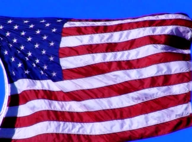 American Flag 02 Loop Slow Motion 210fps