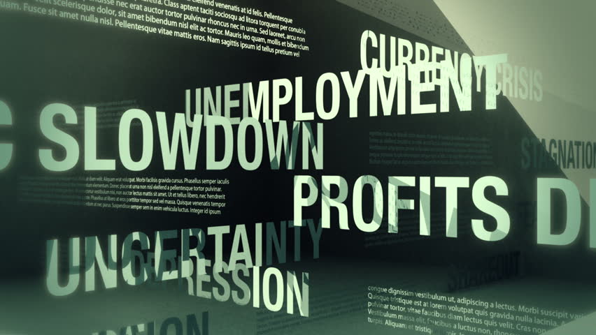 Economic Recession Related Words Loop