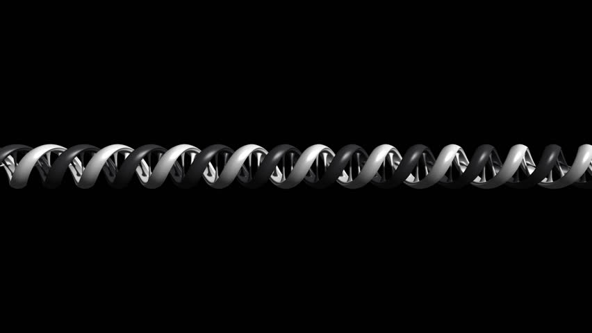 Animated DNA strand.