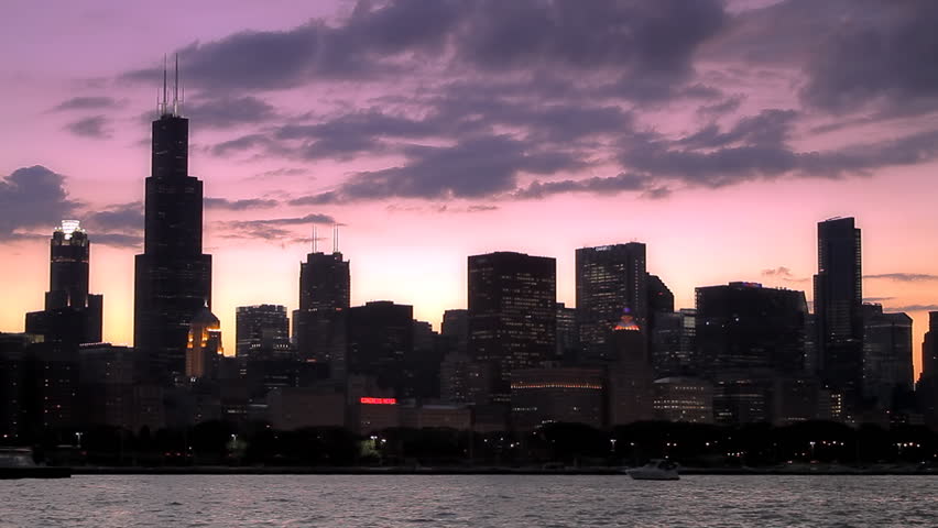 Chicago skyline from the water