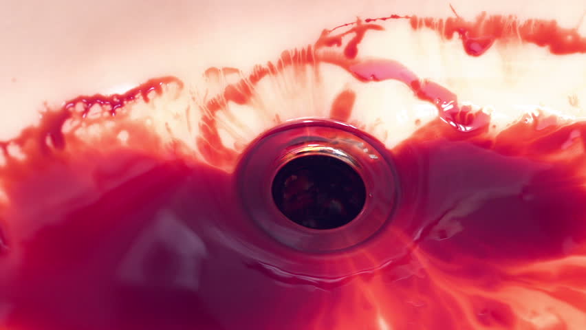 Blood in Sink washed down drain