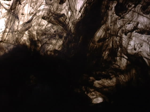 Inky Black Flowing  Liquid