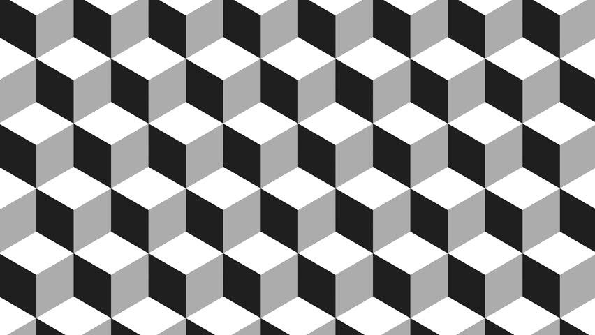 op-art cube field loop
