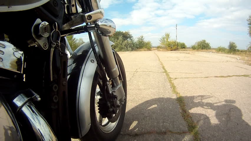 Chopper on bad road