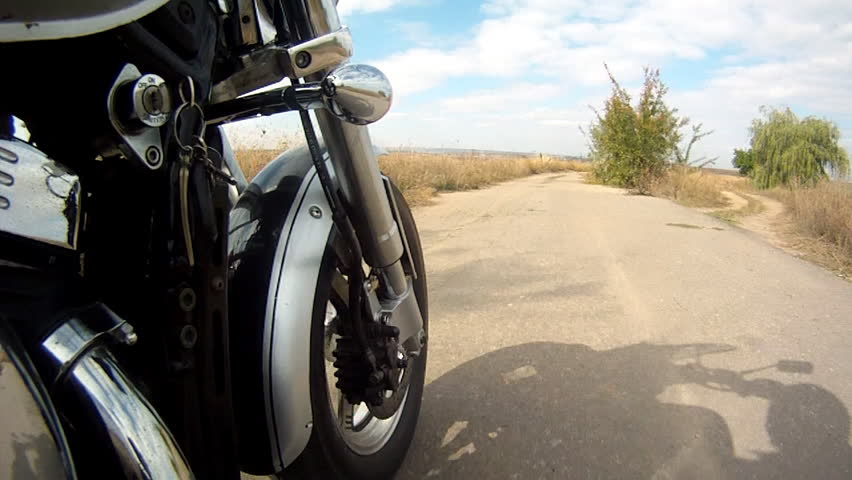 Chopper on bad road