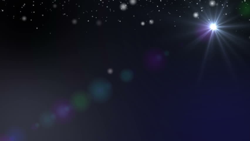 Snowflakes Christmas winter background with star
