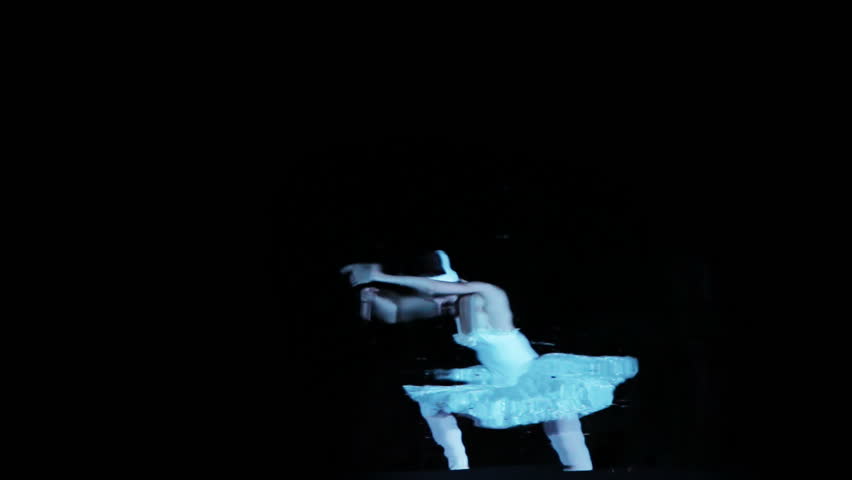 BARCELONA - SEPTEMBER 23: St. Petersburg Ballet performs Swan Lake, reflected in water during La Merce, Barcelona's annual festival on September 23, 2011 in Barcelona. 