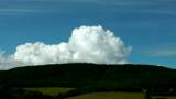 The cloud has hidden for a hill. Time lapse