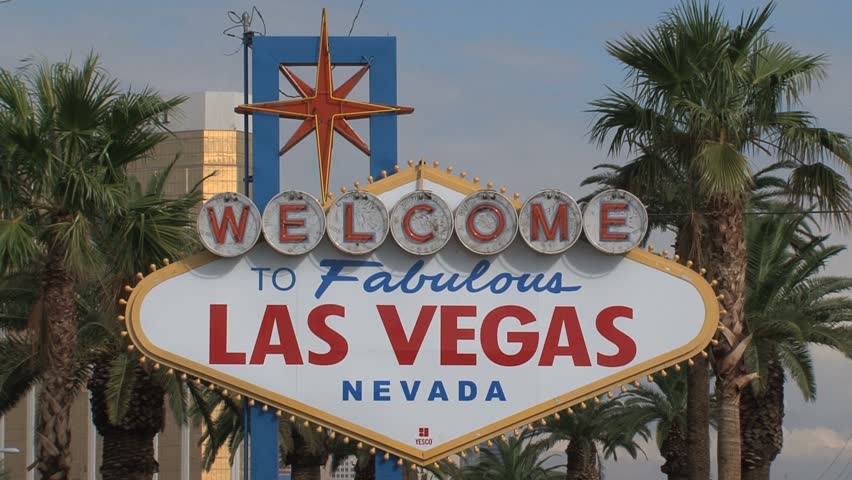 LAS VEGAS, NEVADA - CIRCA OCTOBER 2010: Welcome to Fabulous Las Vegas Nevada sign.
