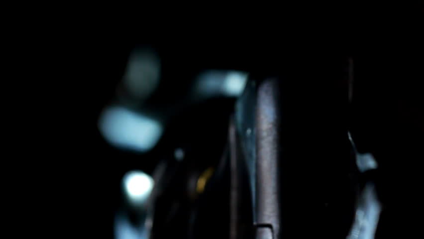 Revolver shoots - macro lens and slow motion for 2.5 times.