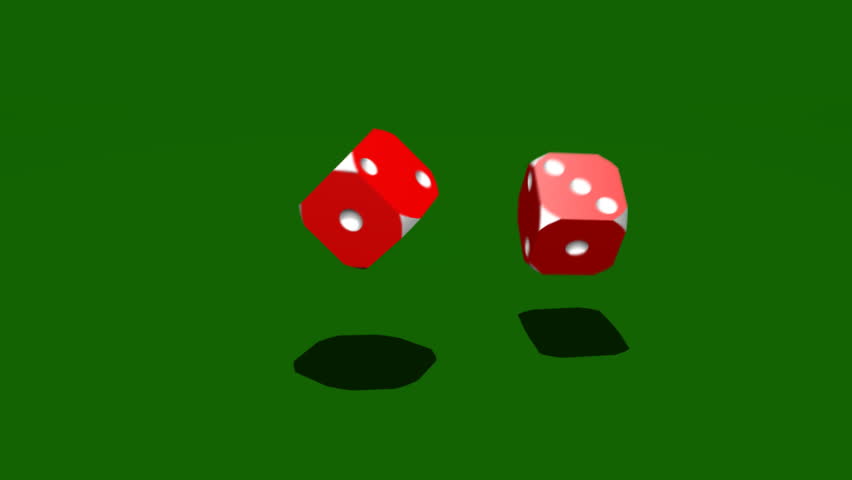 dice falling to read double six