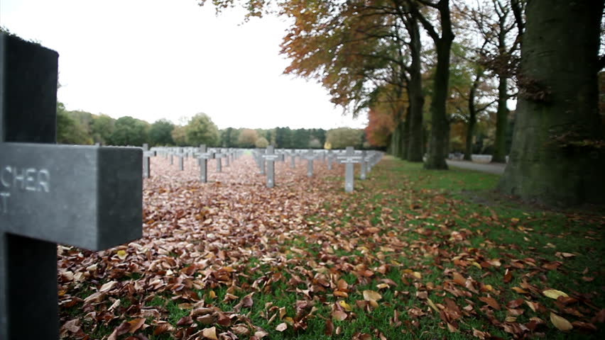 German military cemetery of world-war two in Ysselsteyn Holland - "Ein Deutscher Soldat" is German for "A German Soldier," used to indicate the grave of an unknown soldier