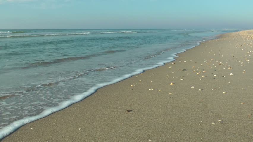 Inviting carolina beach beckons in the early moring