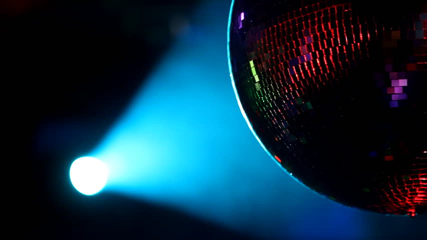 Discoball in the beam of light