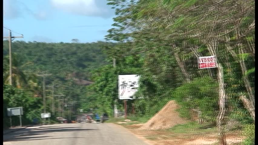 Driving through the Dominican Republic, Caribbean