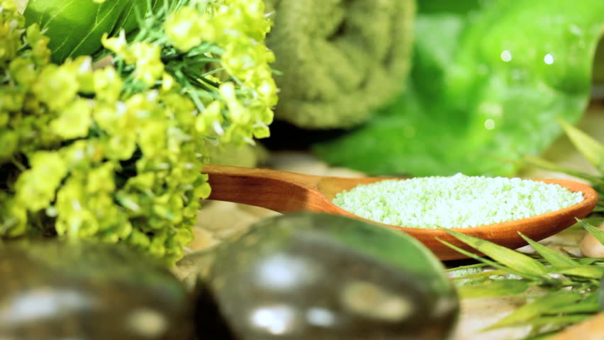 Group of Spa Products Promoting Wellbeing