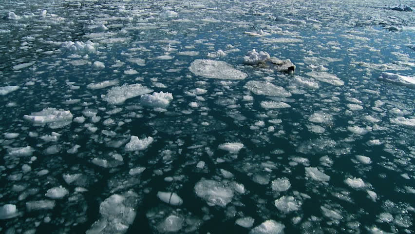 Floes of Melted Glacial Ice