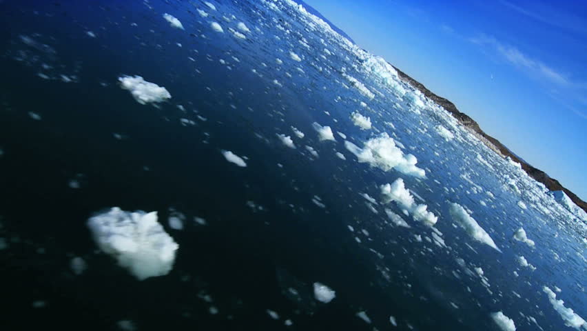 Melting Arctic Ice Floes