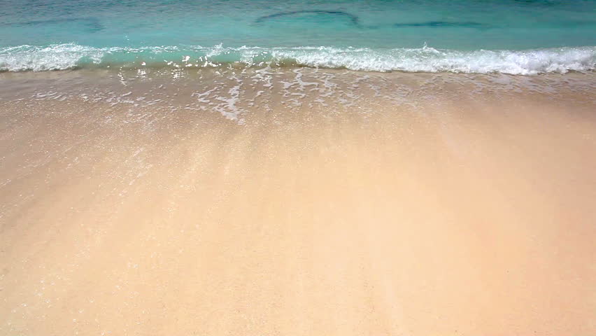 Surf on a sand beach
