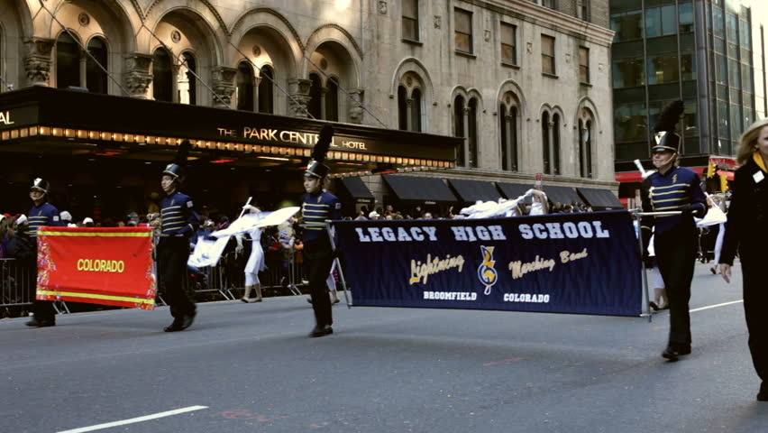 NEW YORK CITY, NY - NOVEMBER 24: Legacy High School Band in the Macy's 85th Annual Thanksgiving Day Parade on November 24, 2011 in New York City, New York. 