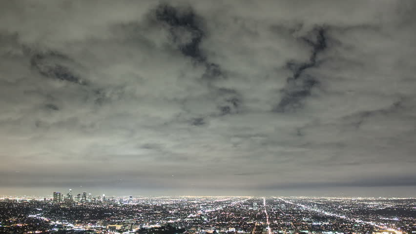 Cloud time lapse over los angeles