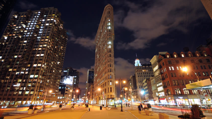 The Flatiron Building NYC time lapse