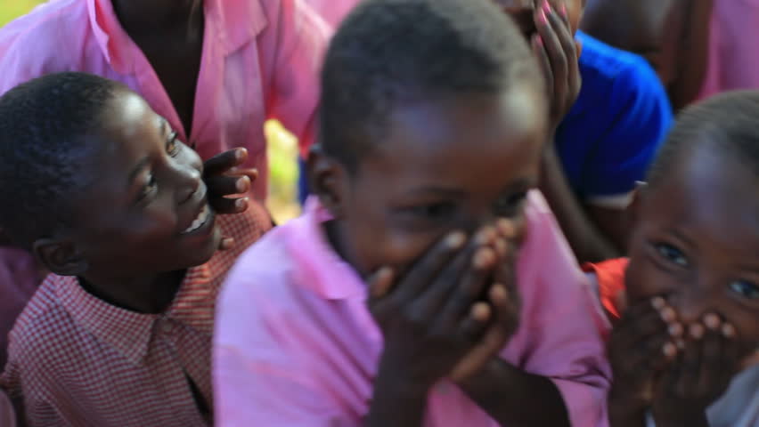 KENYA, AFRICA - CIRCA 2011: Children playing near a village in Kenya two hours north of the Africa city Mombassa