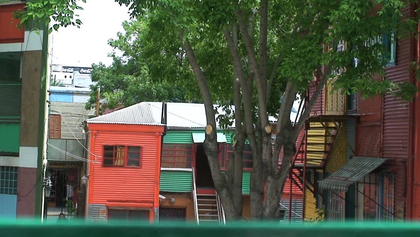 BUENOS AIRES, ARGENTINA - CIRCA 2009: Colorful houses, La boca neighborhood, Buenos Aires, Buenos Aires, South America, Argentina, Capital, City, Metropolis, circa 2009 in Buenos Aires, Argentina.