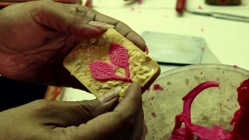 Mold of jewelry in wax