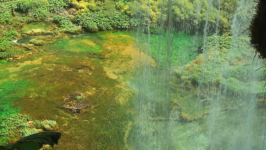 Long Drop of a Small Waterfall, Croatia