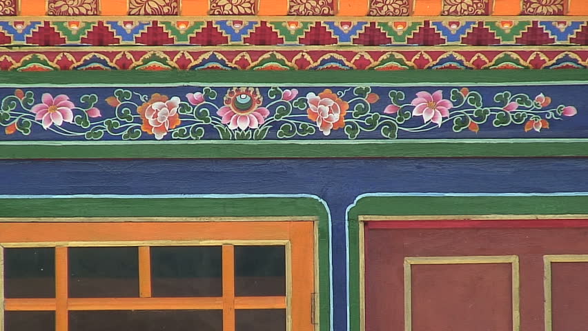 Focus Out: Colorful Art of Tibetan Windows Frame