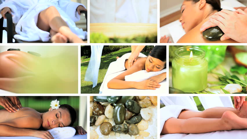 Montage of Luxury Spa Treatment Lifestyle