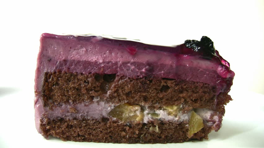 Yummy cake with blackberry